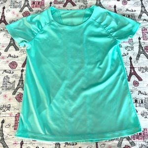 Girls Athletic Mint Green Shirt